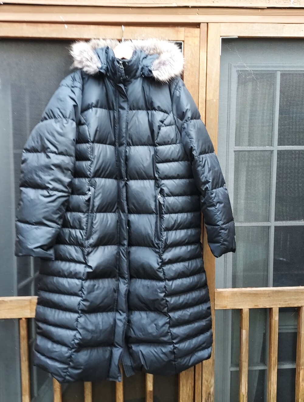 650 Fill Down Full-length Coat With Zip-off Hood 2X